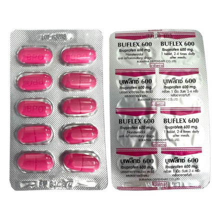Тайский ибупрофен Buflex 600 10 таблеток