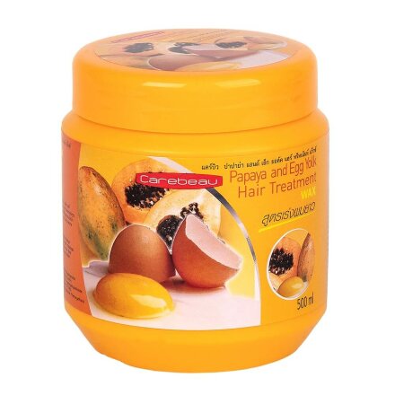 Маска для волос с папайей и яичным желтком Carebeau 500 гр