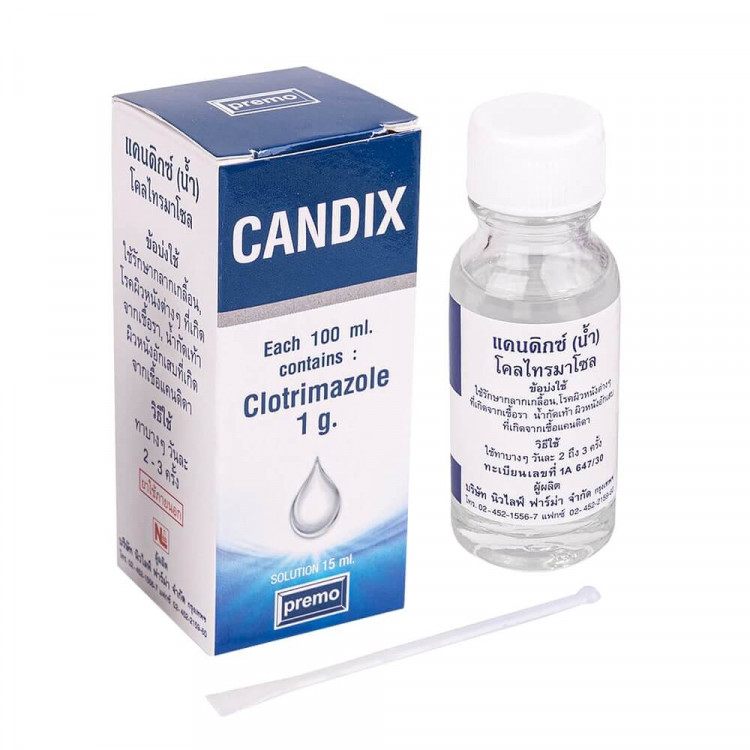 Раствор противогрибковый Candix Clotrimazole Solution 15 мл купить в Москве