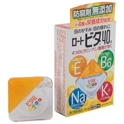 Капли для глаз витаминные увлажняющие Rohto Vita 40a 12 мл Япония