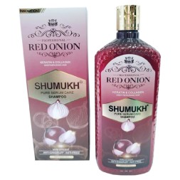 Шампунь для волос от выпадения и перхоти с красным луком Shumukh, 420 