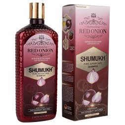 Шампунь для волос от выпадения и перхоти с красным луком Shumukh, 420 мл