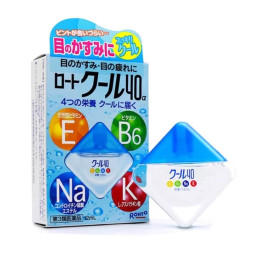 Капли для глаз витаминные увлажняющие Rohto Cool 40а 12 мл Япония