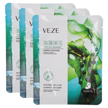 Тонизирующая маска для лица с водорослями модзуку Veze 25 гр