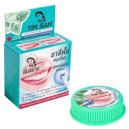 Зубная паста отбеливающая с мятой Yim Siam 25 гр